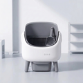 Automatic Self Cleaning Cat Litter Box featuring a modern design and integrated scoop for easy maintenance.